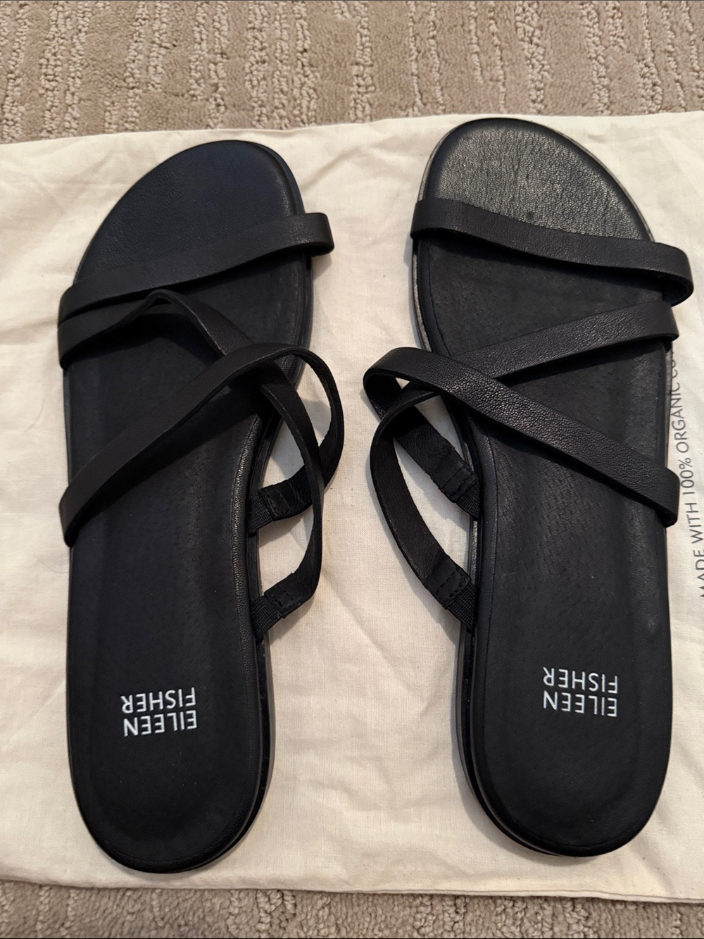 Eileen Fisher Womens Black Shoes 10